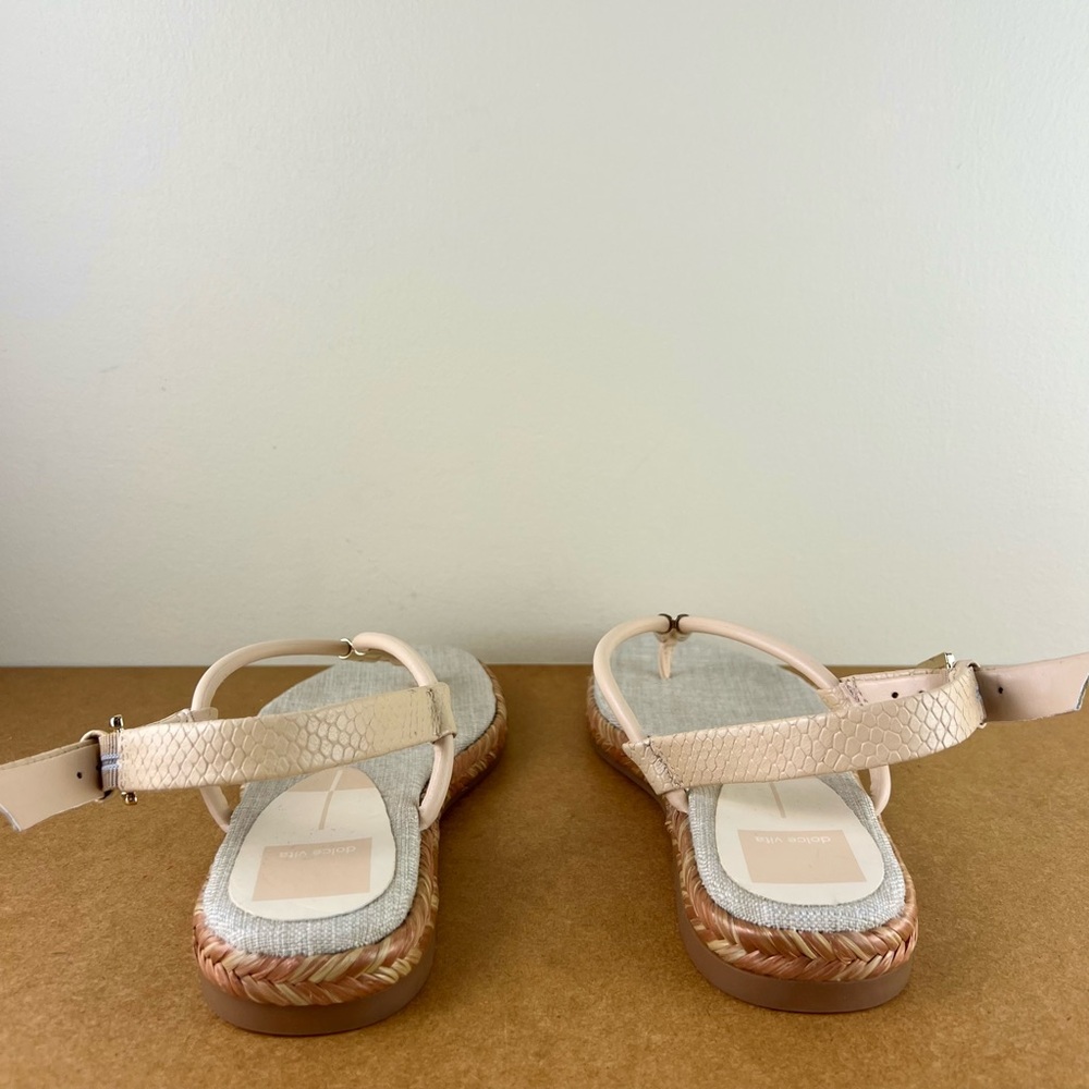 NEW DOLCE VITA BEIGE SLINGBACK SANDALS - Picture 5 of 12